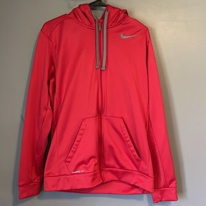Red Nike Therma Fit Zip Up Jacket Mens Medium
